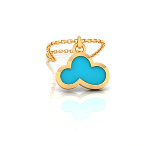 14k Cloud-shaped Gold Smart Watch Charm