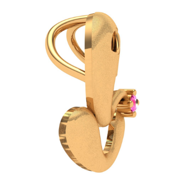 14k Charming Lord Ganesha Gold Pendant for Ladies from PC Chandra Amazea Collection