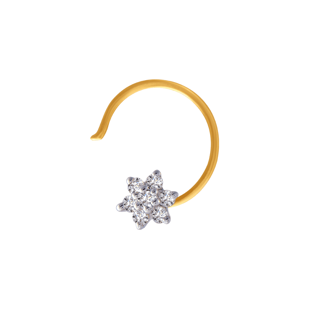 Senco Gold Nose Anjali Jewellers Diamond Nose Ring Chandra
