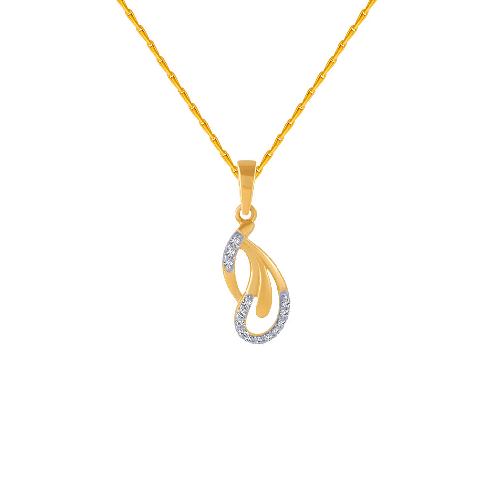 18KT Diamond Lightweight Pendants for Women PC Chandra Jewellers
