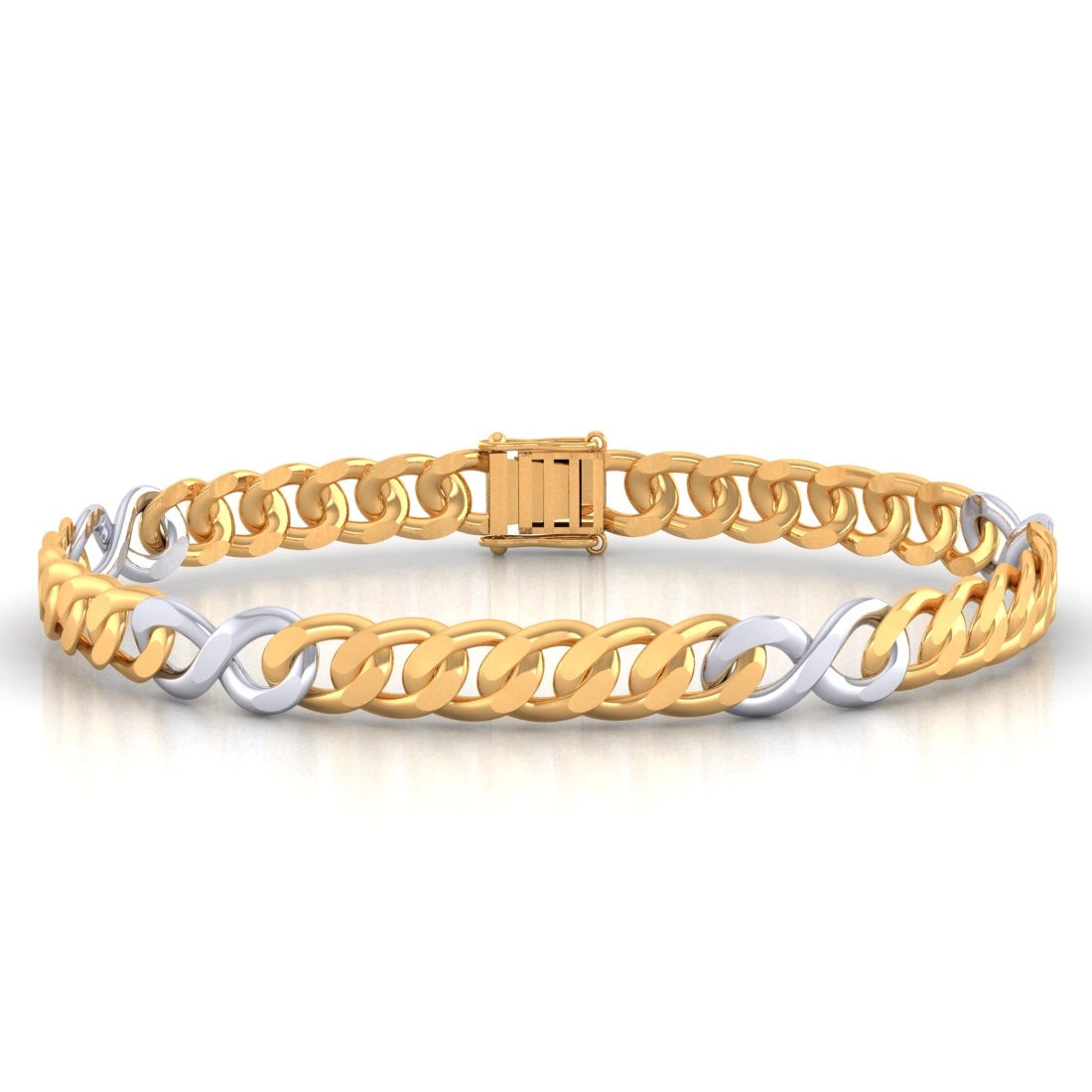 18KT Gold Bracelet For Men Men s Gold Chain Bracelet P C Chandra 18KT Gold Bracelet For Men Men s Gold Chain Bracelet P C Chandra