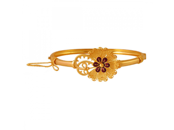 Bangle Pc Jeweller Offer 22K Gold Bangle Meenakari Style PC