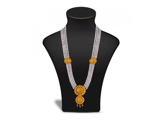 Majestic 22K Gold & Pearl Sitahar