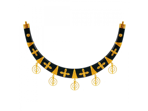 Black Pola Hanshuli Necklace PC Chandra Jewellers –