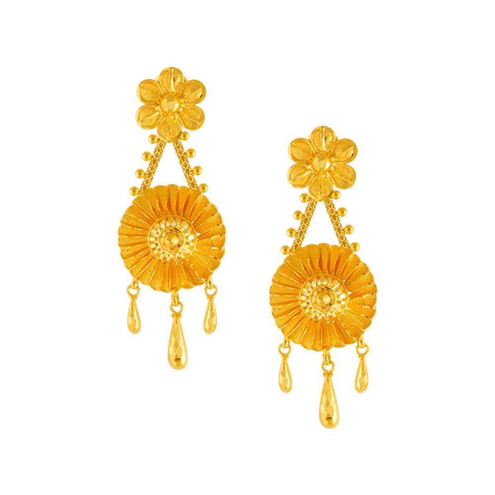 Gold Bridal Earrings Best Gold Earring Designs From PC Chandra