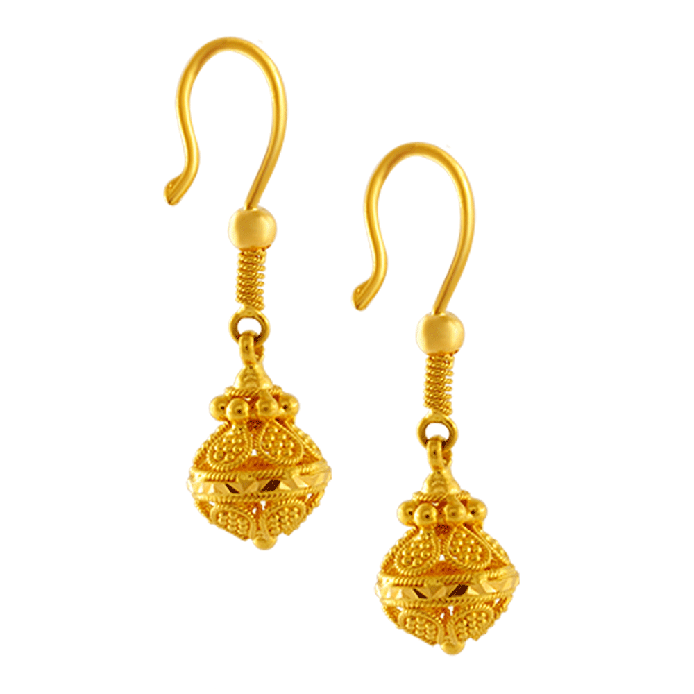 Latest simple Gold Jhumka Earrings for Girls PC Chandra –