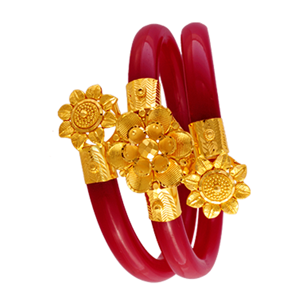 22KT Yellow Gold Pola Bangle for Women