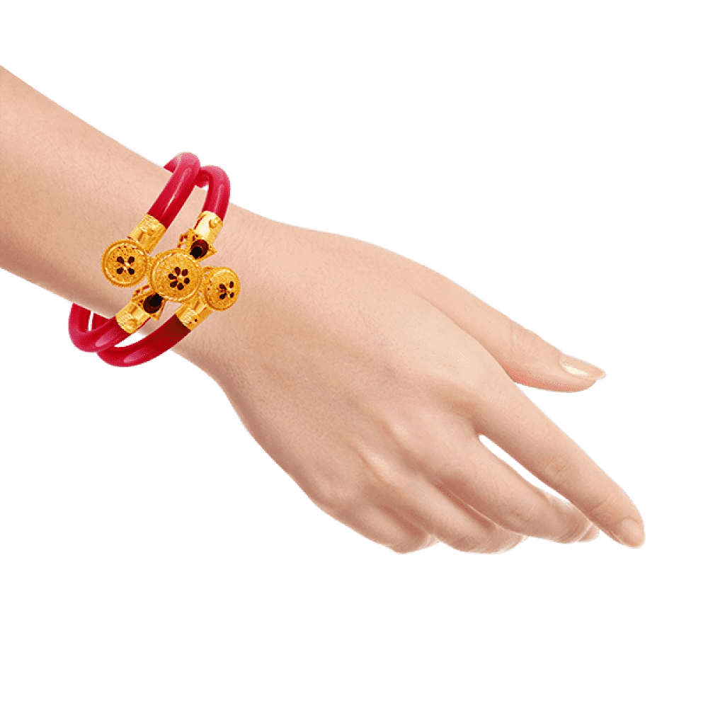 22KT Yellow Gold Pola Bangle for Women