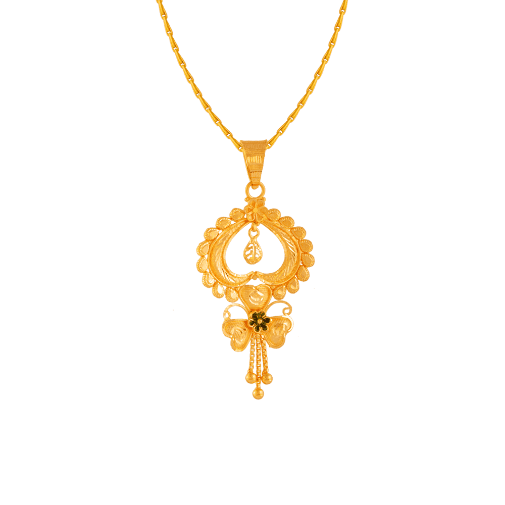 Latest Gold Pendants Design Online PC Chandra Jewelers