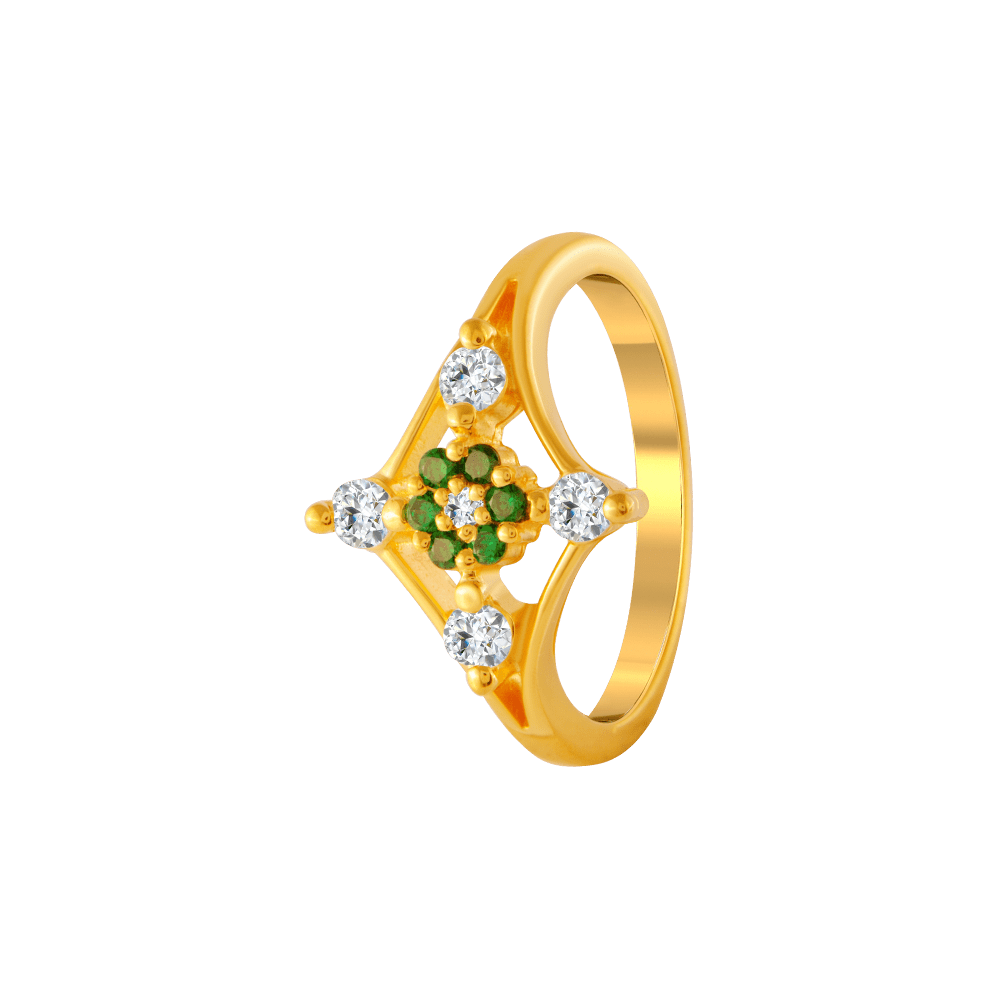 Gorgeous Diamond Studded Gold Ring PC Chandra Jewellers P.C. Chandra Jewellers