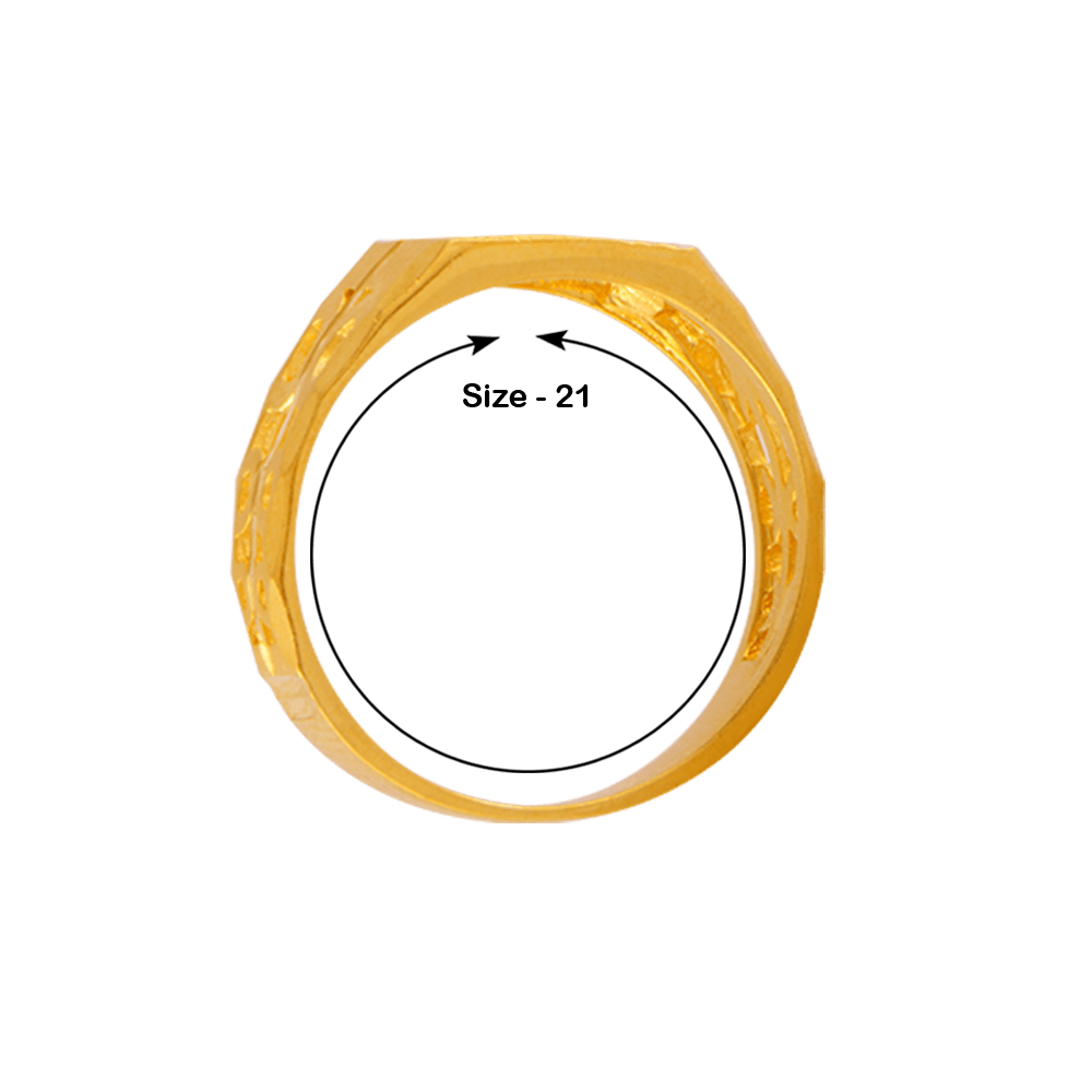22KT Yellow Gold Ring for Men