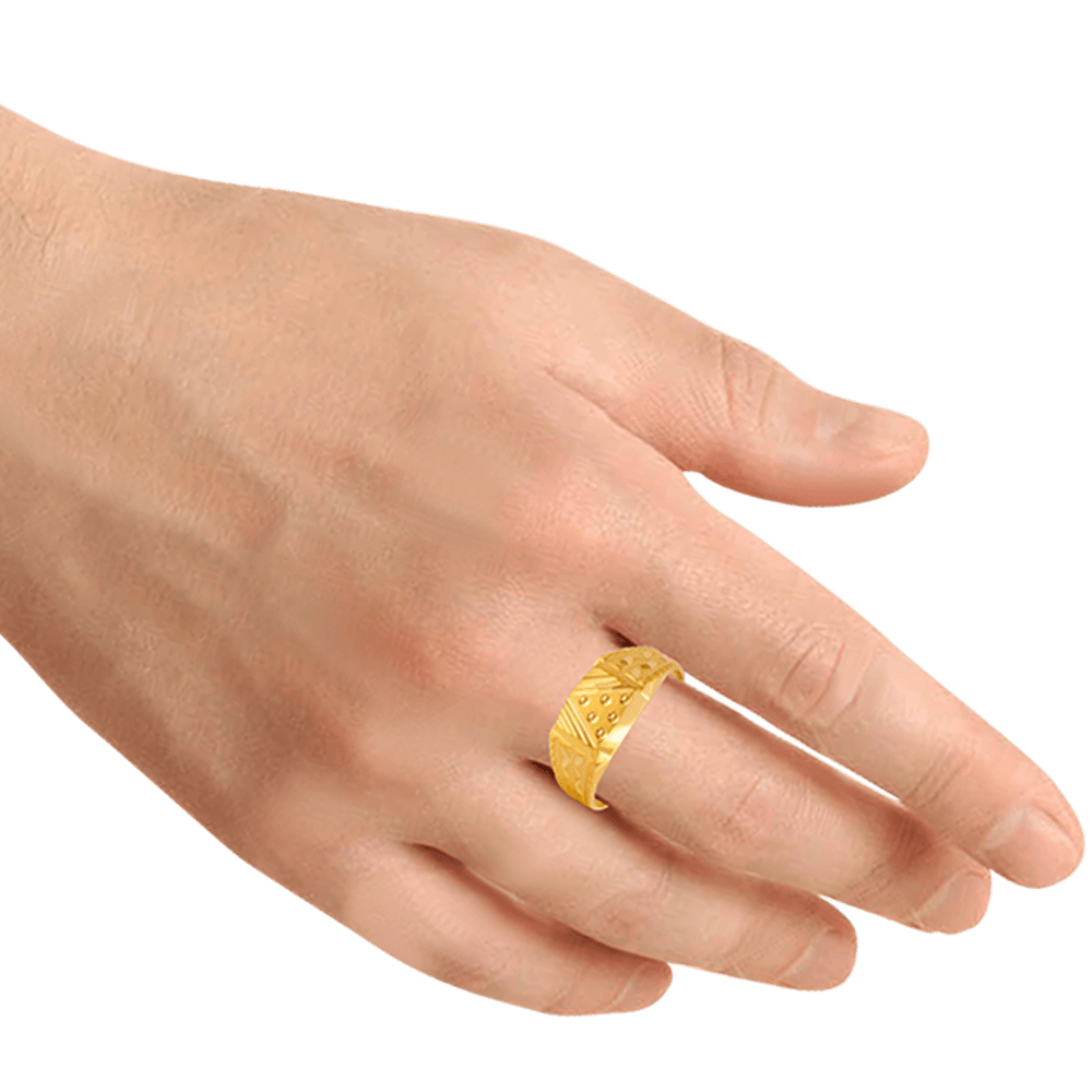 22KT Yellow Gold Ring for Men