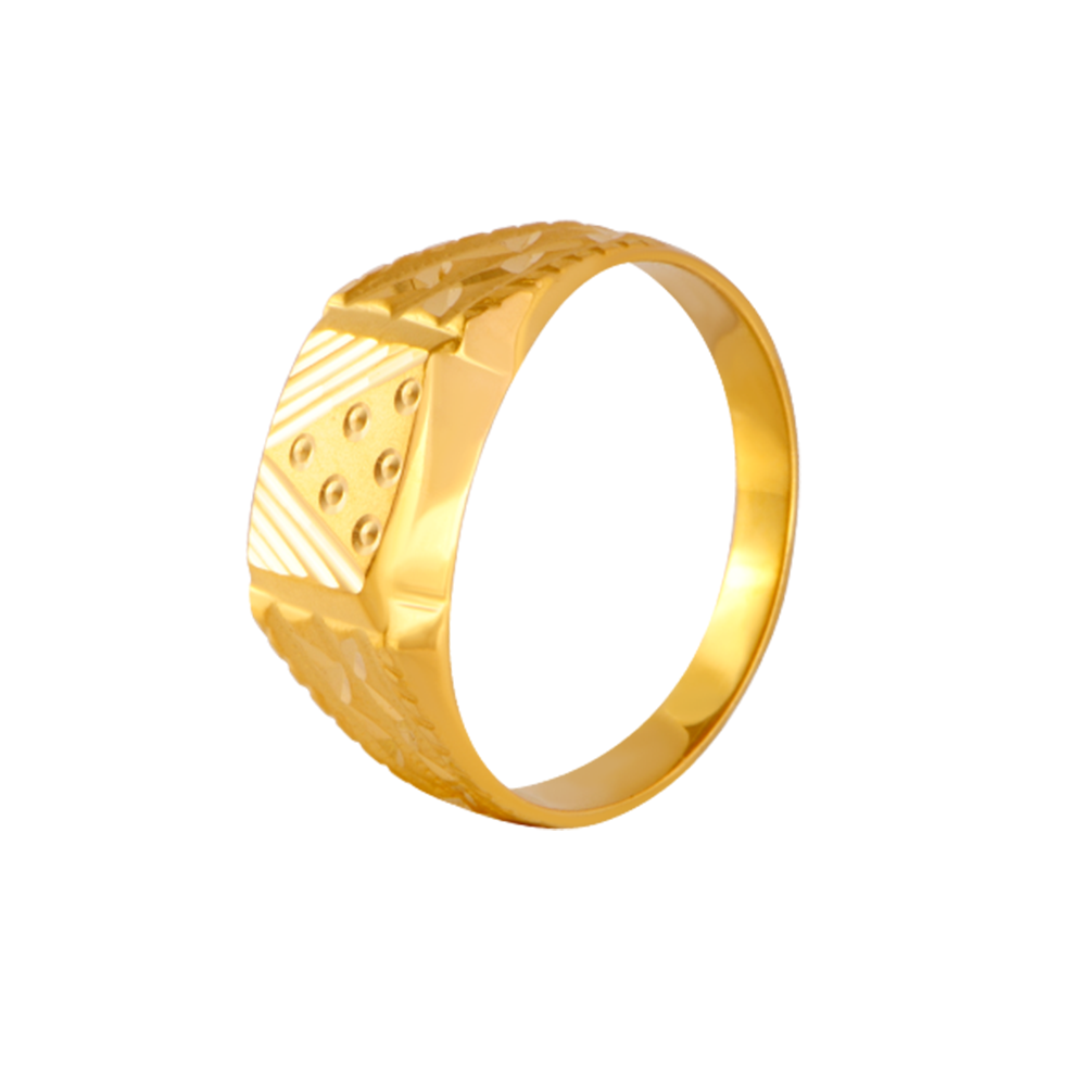22KT Yellow Gold Ring for Men