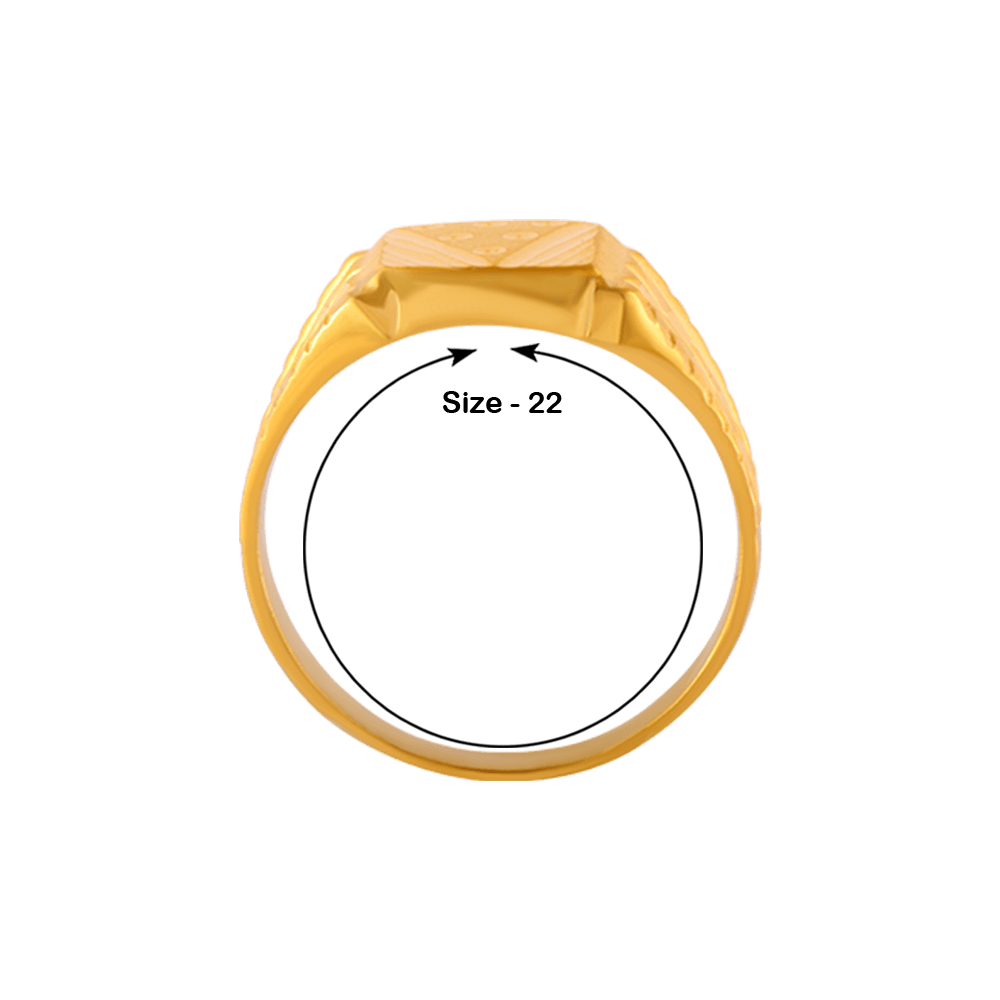 22KT Yellow Gold Ring for Men