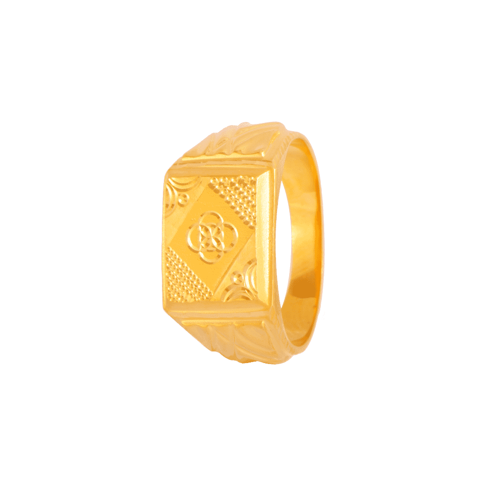 Contemporary Gold Finger Ring for Men PC Chandra – Chandra