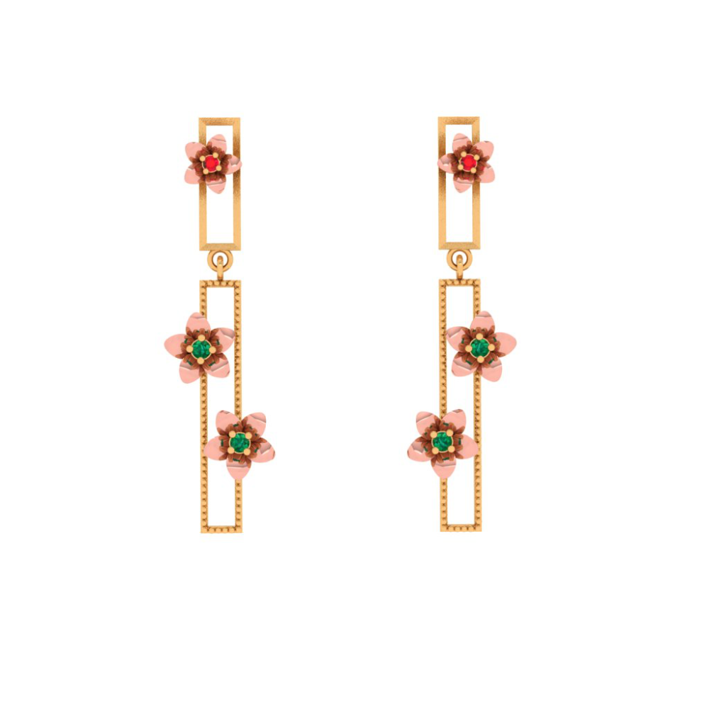 PCBELLIS Earrings - Gold Colour main image 1