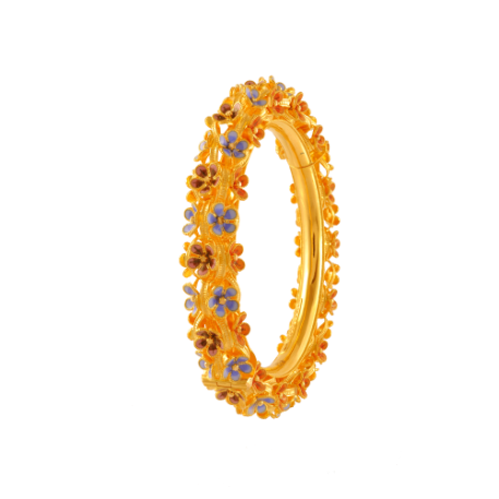 Pc Chandra Bangles Design Light Weight 22K Gold Noa Badhano For
