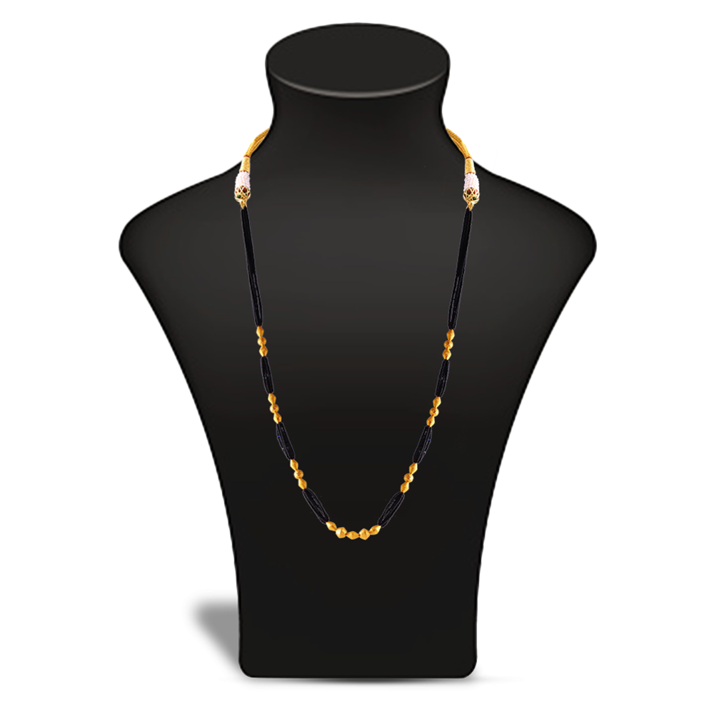 Distinctive Gold Thusi Mangalsutra For Women