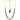 22KT (916) Yellow Gold Traditional Black Cube Beads Design Thusi Necklace