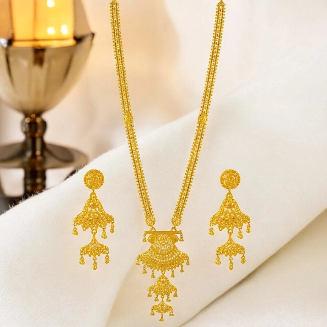 Latest Gold Necklace Set Designs With Price - Jewelers