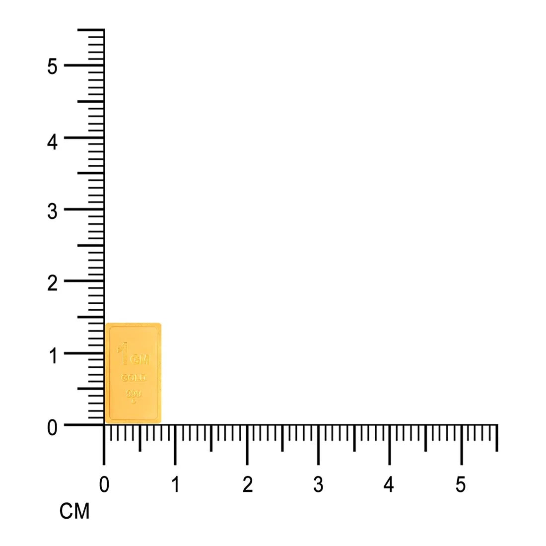 24KT (999) Yellow Gold Bar 1 Gram