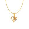 14KT (585) Yellow Gold and Diamond Pendant for Women