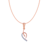 14KT (585) Rose Gold and Diamond Pendant for Women