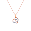 14K (585) Rose Gold and Diamond Pendant for Women