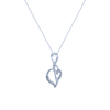 14K (585) White Gold and Diamond Pendant for Women