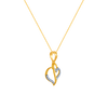 14K (585) Yellow Gold and Diamond Pendant for Women