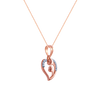 14K (585) Rose Gold and Diamond Pendant for Women