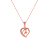 14K (585) Rose Gold and Diamond Pendant for Women