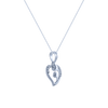 14K (585) White Gold and Diamond Pendant for Women