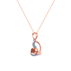 14K (585) Rose Gold and Diamond Pendant for Women