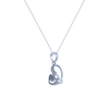 14K (585) White Gold and Diamond Pendant for Women