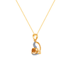 14K (585) Yellow Gold and Diamond Pendant for Women