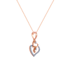 14K (585) Rose Gold and Diamond Pendant for Women