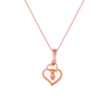 14K (585) Rose Gold and Diamond Pendant for Women