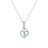 14K (585) White Gold and Diamond Pendant for Women