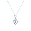 14K (585) White Gold and Diamond Pendant for Women