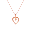 14K (585) Rose Gold and Diamond Pendant for Women