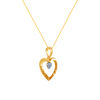 14K (585) Yellow Gold and Diamond Pendant for Women