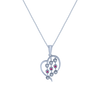 14K (585) White Gold and Diamond Pendant for Women