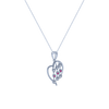 14K (585) White Gold and Diamond Pendant for Women