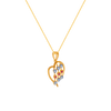 14K (585) Yellow Gold and Diamond Pendant for Women