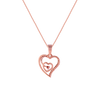 14K (585) Rose Gold and Diamond Pendant for Women