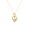 14K (585) Yellow Gold and Diamond Pendant for Women