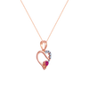 14K (585) Rose Gold and Diamond Pendant for Women