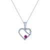 14K (585) White Gold and Diamond Pendant for Women