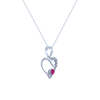 14K (585) White Gold and Diamond Pendant for Women